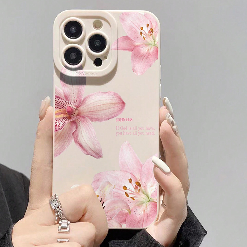 Phone Cases Durable - Capa de Silicone INS com Estampa