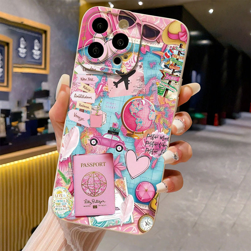 Phone Cases Aviation - Avião de viagem impresso fosco anti-queda