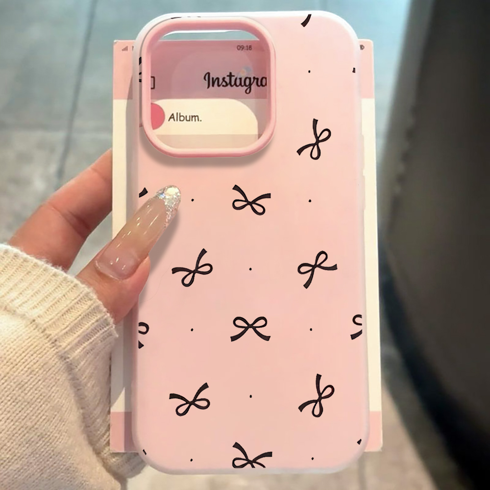 Phone Cases Polka Dot - Capa de Telefone INS com Laço