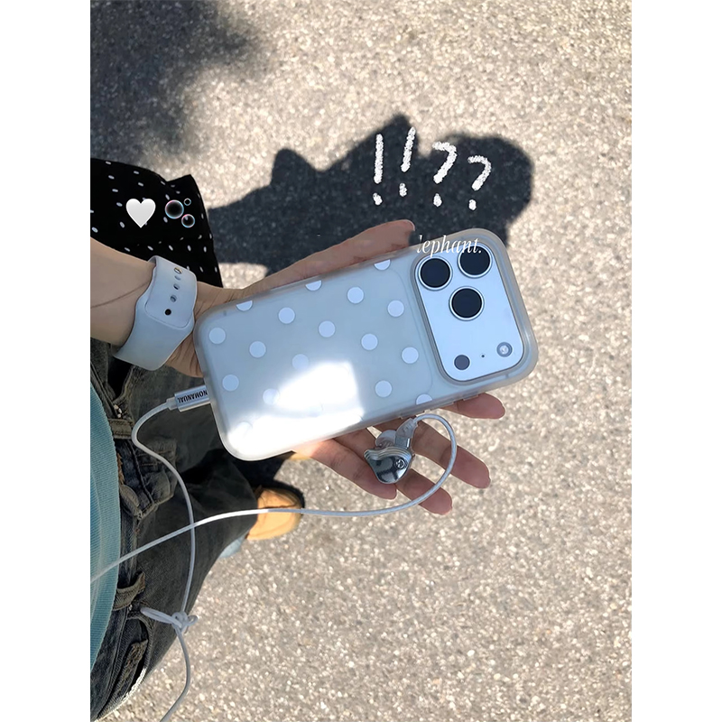 Phone Cases Polka Dot - Capa de Celular Transparente Fosca com