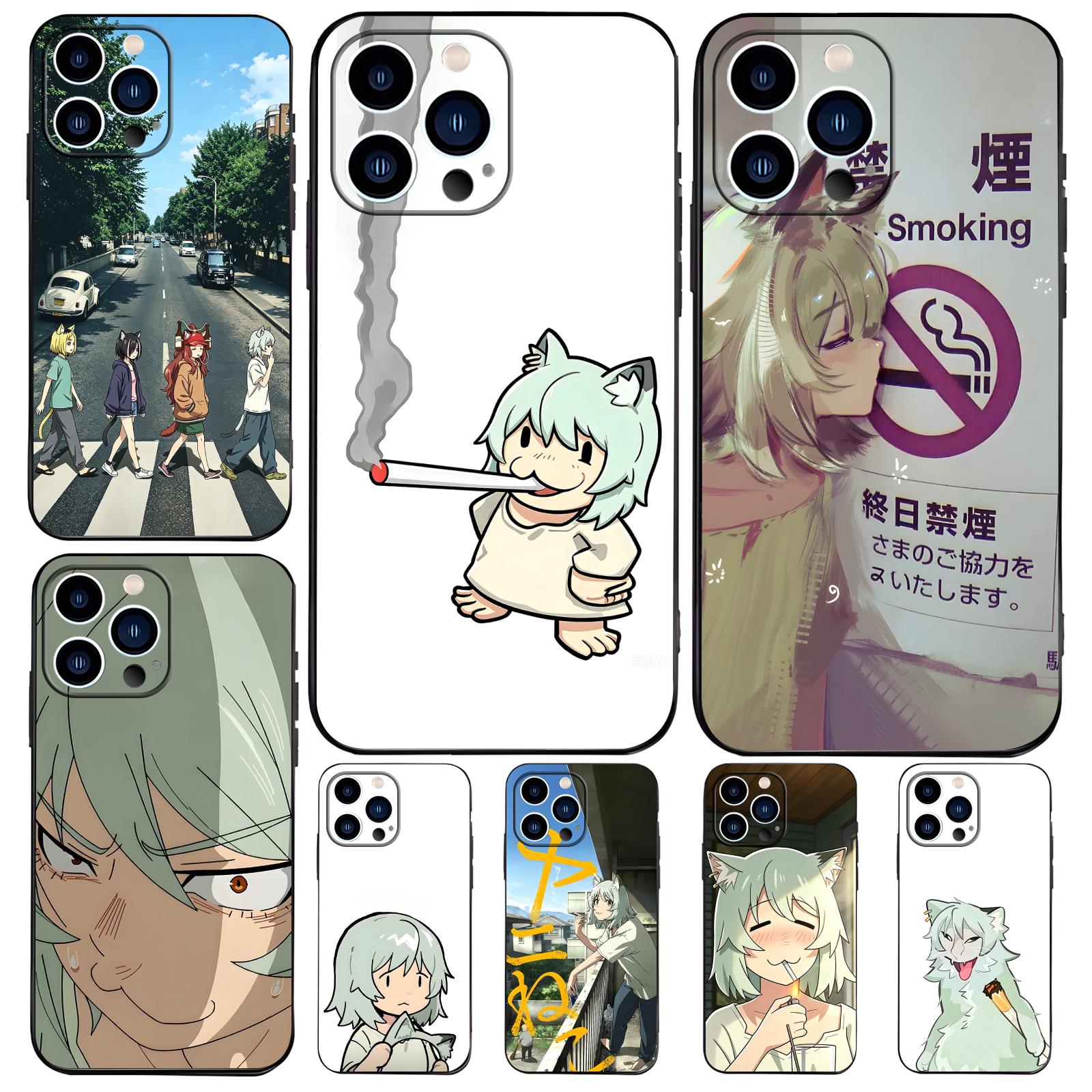 Phone Cases Iphone 15 Pro Max - Capa de Celular Chainsmoker Cat para