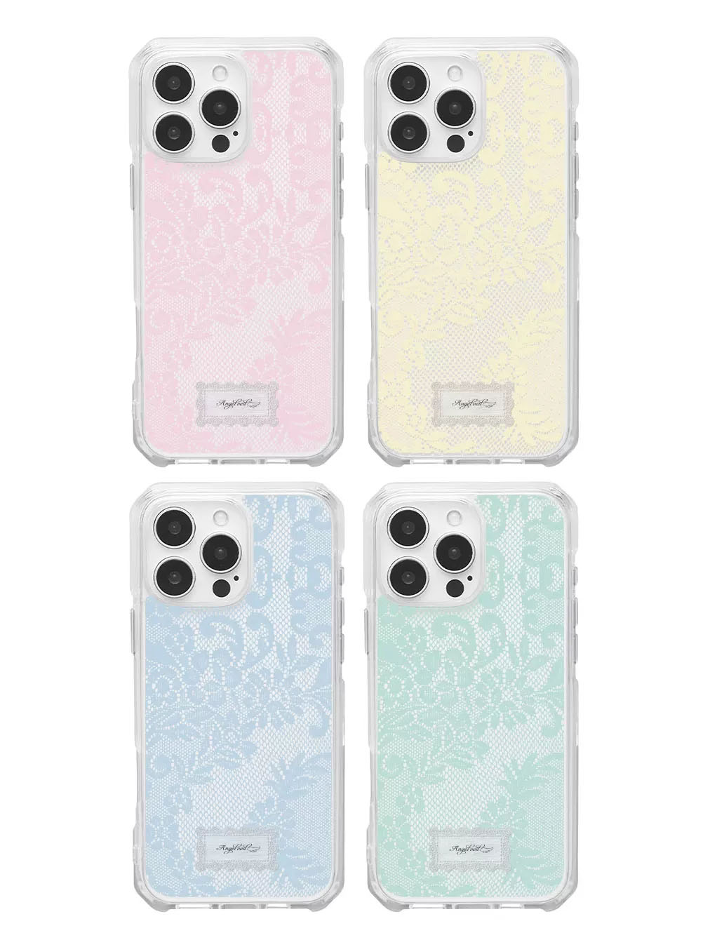 Phone Cases Girly - Capa Transparente Coreana Estilo Ins com