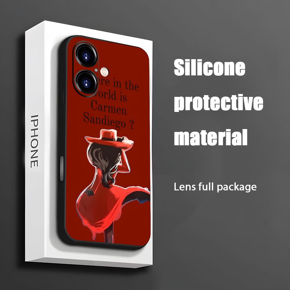 Phone Cases Durable - Carmen sandiego capa de telefone de