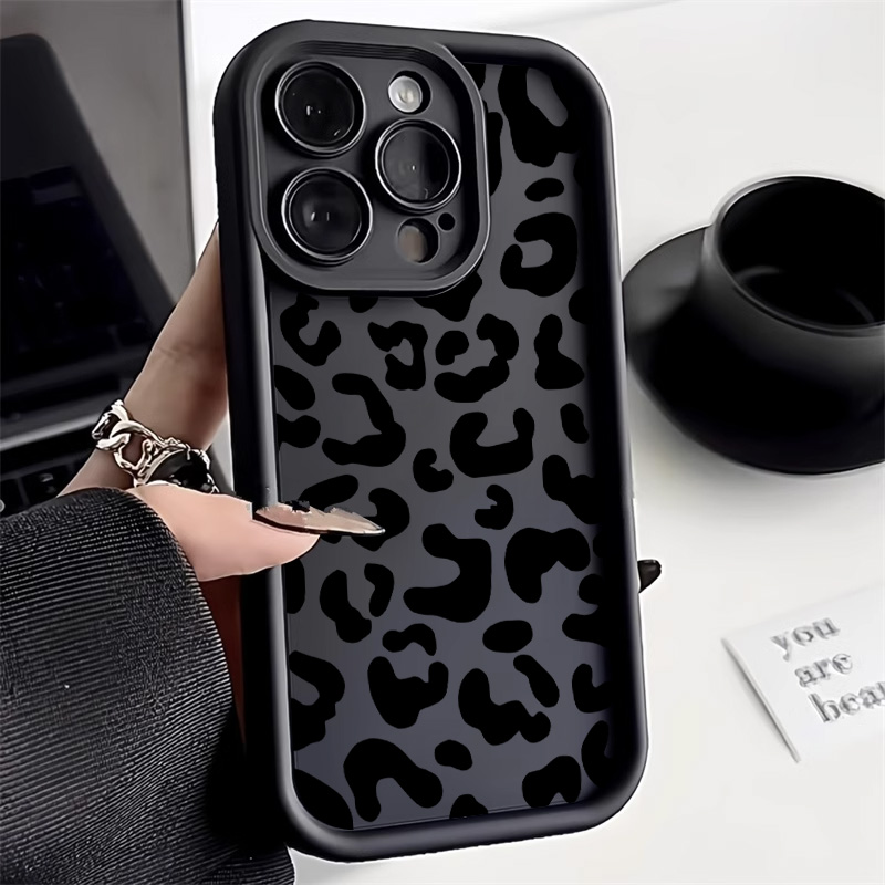 Phone Cases Aviation - Impressão de leopardo y2k caso de