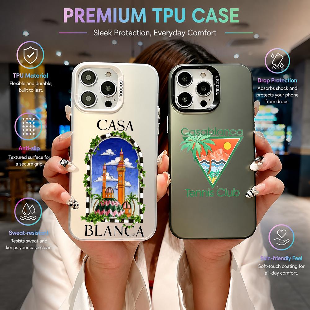 Phone Cases Classy - Capa de Celular Luxuosa Casablancas para