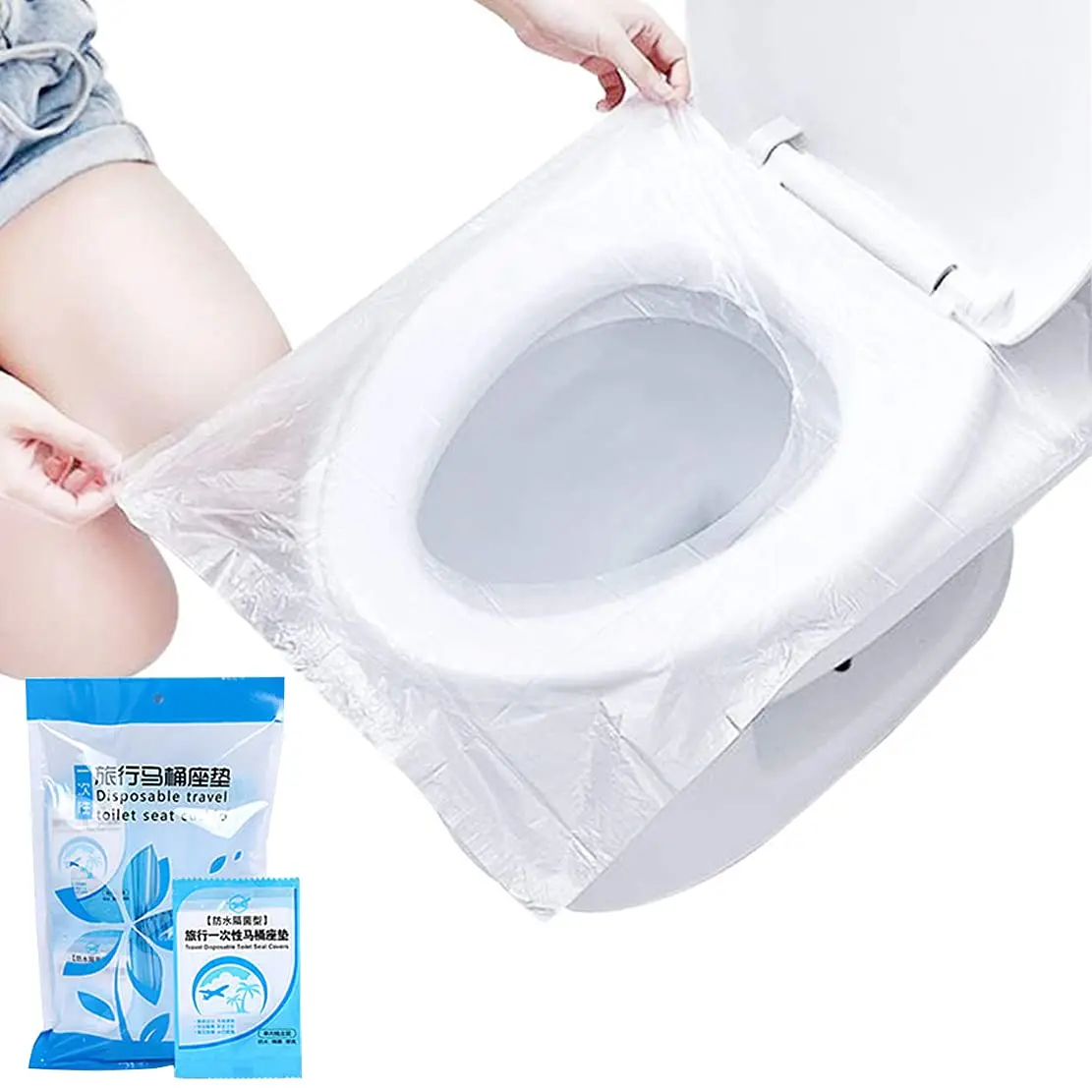 Biodegradable Eco Case - Descartável Plastic Toilet Seat Cover, Segurança