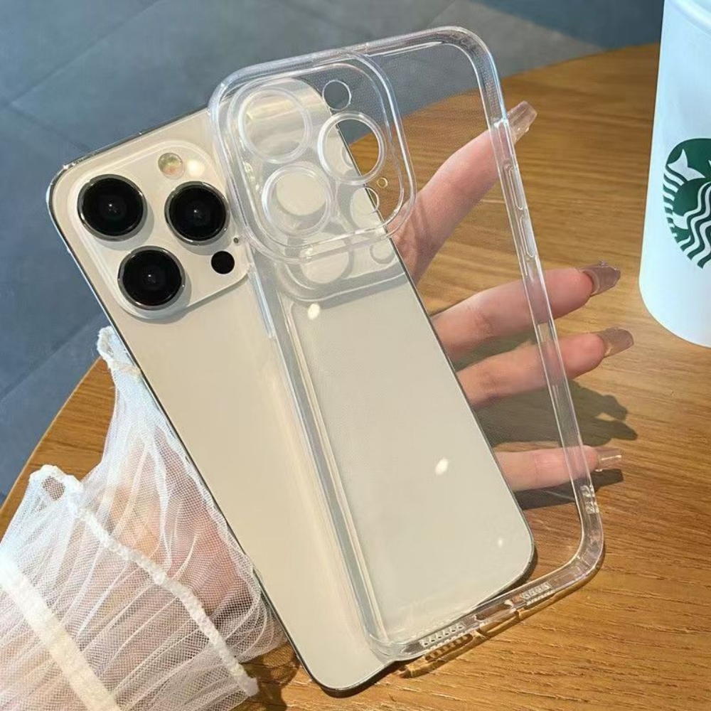 Phone Cases Classy - Capa Traseira de Silicone Transparente de