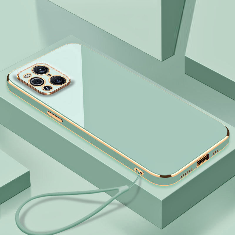Phone Cases Aviation - Luxo quadrado chapeamento caso para oppo