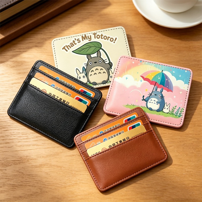 Card Holder Slim Case - Carteira Fina Totoro Fofa para Cartões