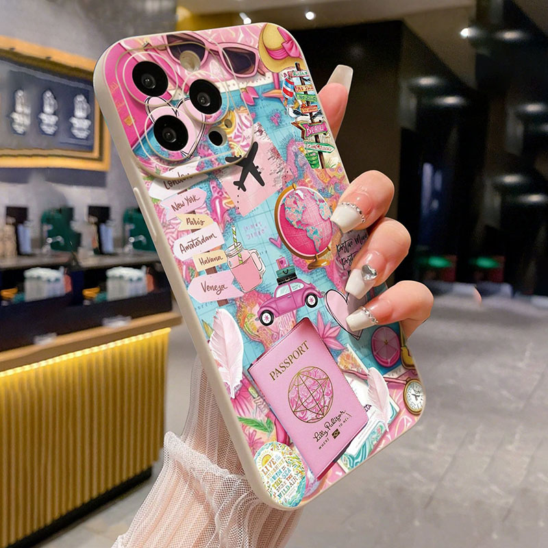 Avião de viagem impresso fosco - Phone Cases Aviation avaliação e preço