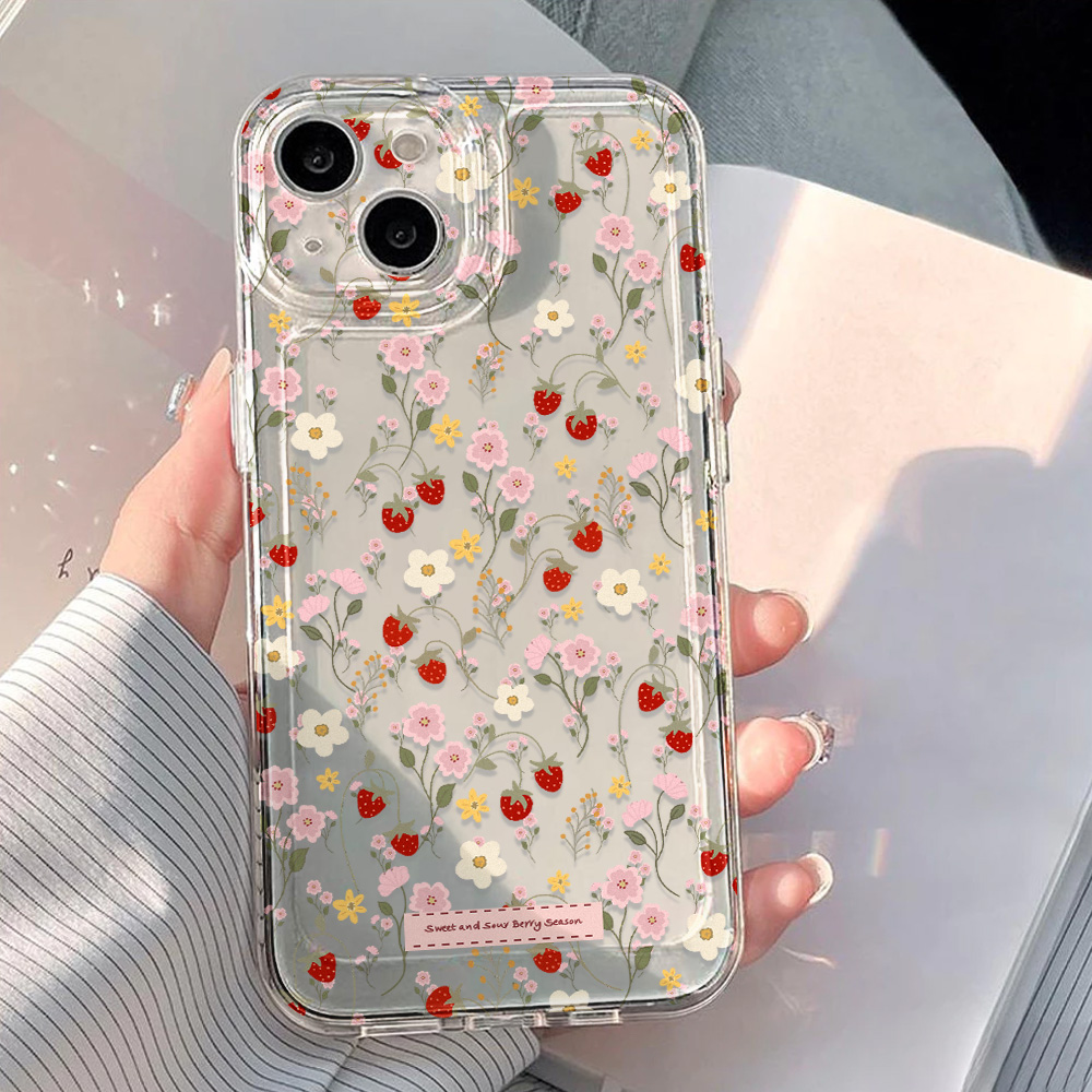 Capa Estética Floral Transpare - Phone Cases Aesthetic avaliação e preço