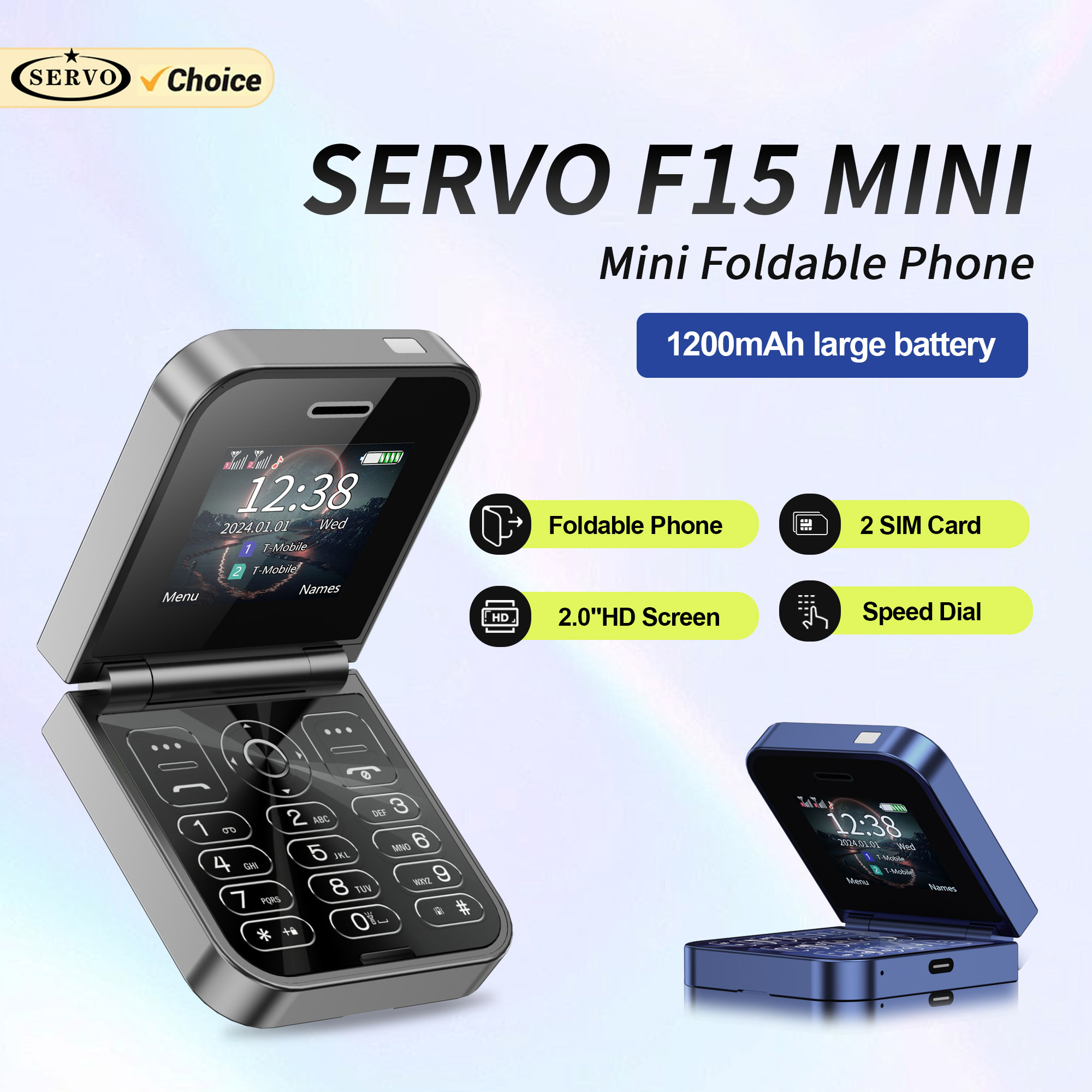 Servo f15 mini pequeno flip te - Phone Cases Verizon avaliação e preço
