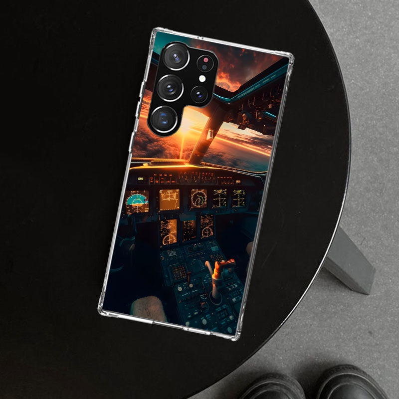 Avião de aviação piloto cockpi - Phone Cases Aviation avaliação e preço