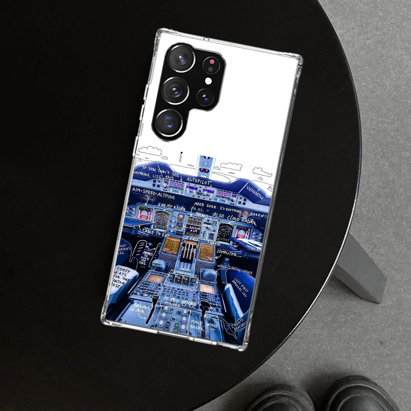 Avião de aviação piloto cockpi - Phone Cases Aviation avaliação e preço